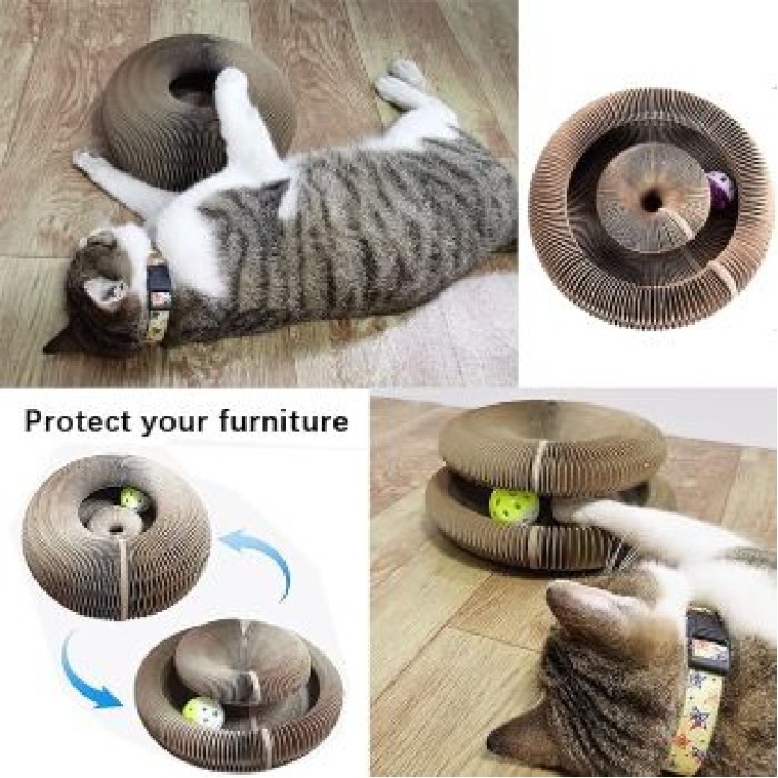 Ενασχόλησης Μαγικό Round Cat Scratcher για γάτες