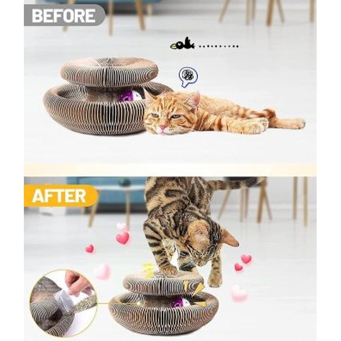 Ενασχόλησης Μαγικό Round Cat Scratcher για γάτες