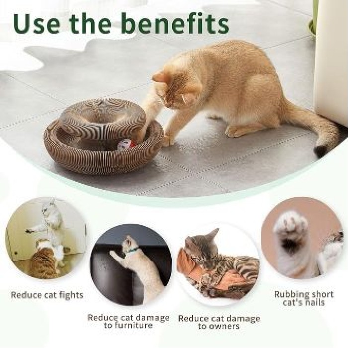 Ενασχόλησης Μαγικό Round Cat Scratcher για γάτες