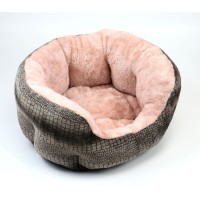 Φωλιές Φωλίτσα Kατοικίδιου Γούνινη Ροζ με Γκρί για γάτες