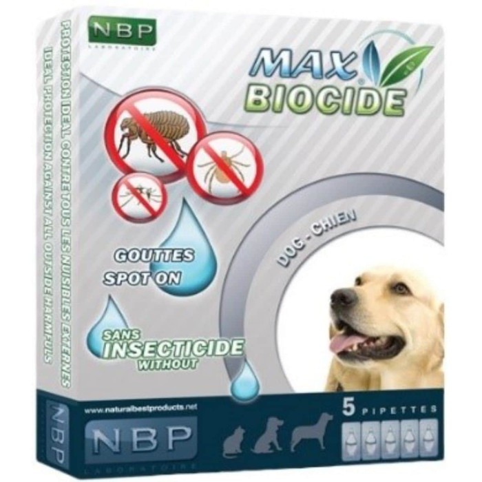 Αντιπαρασιτικά Max Biocide Αντιπαρασιτικές Αμπούλες Σκύλου (5 Τμχ) για σκύλους