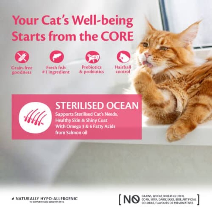 Ξηρά Τροφή Wellness Core Sterilized Σολομός 1.75kg για γάτες