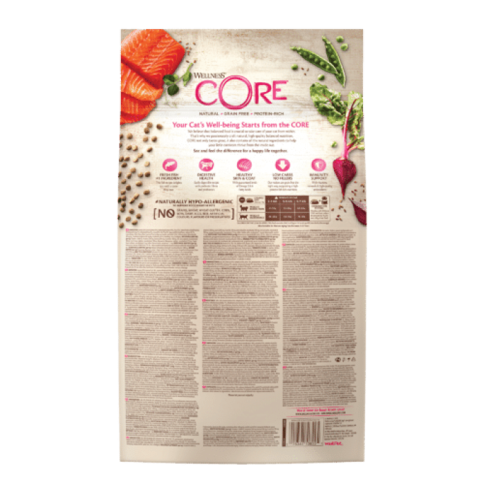 Ξηρά Τροφή Wellness Core Sterilized Σολομός 1.75kg για γάτες