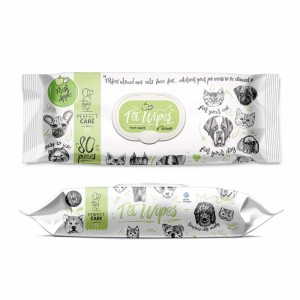Perfect Care Pet Wipes Με Χλωρεξιδίνη Fresh Apple (80 μαντ.)