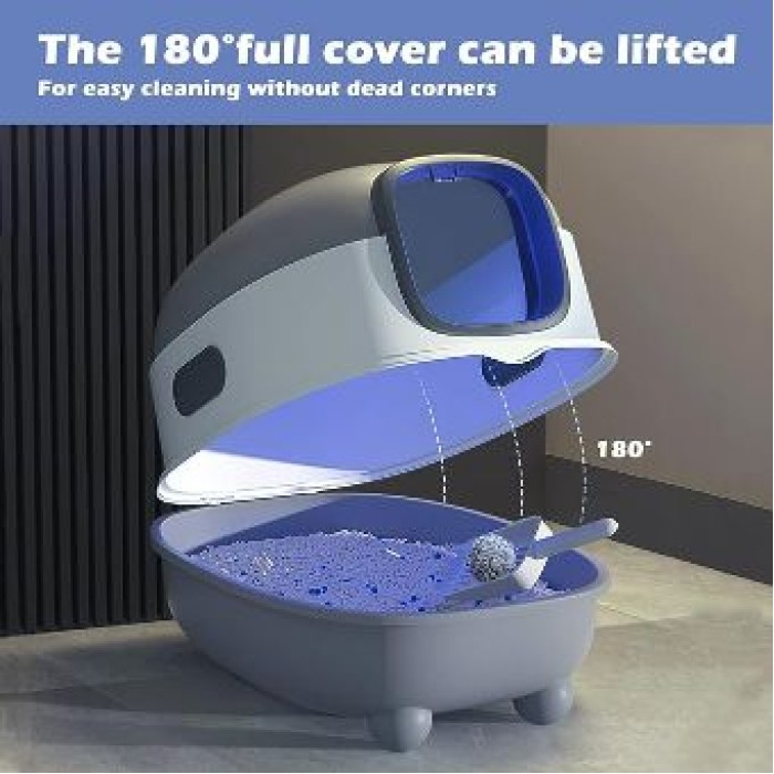 Πρωτοποριακή Τουαλέτα Γάτας με UV Light για Αποστείρωση