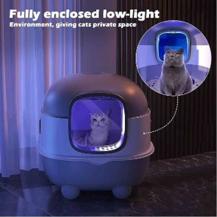 Πρωτοποριακή Τουαλέτα Γάτας με UV Light για Αποστείρωση