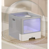 Τουαλέτες Τουαλέτα Γάτας με UV-Light & Δίσκο Απορριμμάτων /Γκρί για γάτες Τουαλέτες Τουαλέτα Γάτας με UV-Light & Δίσκο Απορριμμάτων /Γκρί για γάτες