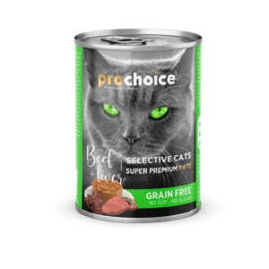 Υγρή Τροφή Γάτας Prochoice Pate Adult Beef & Liver 400gr