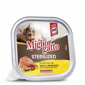 Miglior Gato Sterilised Κοτόπουλο & Προσούτο Πατέ
