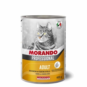 Morando Cat Adult Κομματάκια Συκωτάκια Κοτόπουλου Κονσέρβα 405gr