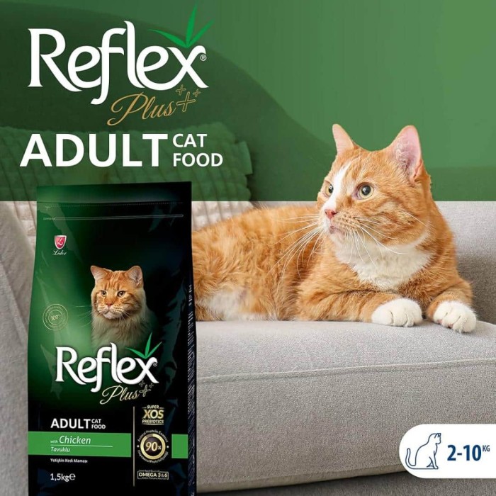 Ξηρά Τροφή Reflex Plus Cat Adult Chicken 15kg για γάτες
