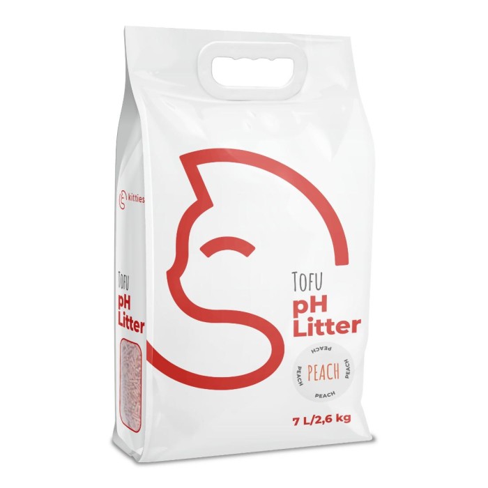 Άμμοι Γάτας - Pellet - Tofu Kitties Tofu Άμμος Γάτας με Δείκτη pH – Ροδάκινο για γάτες