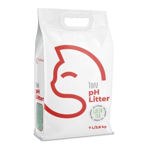 Kitties Tofu Άμμος Γάτας με Δείκτη pH – Πράσινο Τσάι