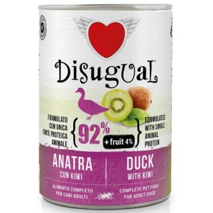 Υγρή Τροφή Σκύλου Disugual Fruit Πάπια με Ακτινίδιο 400gr