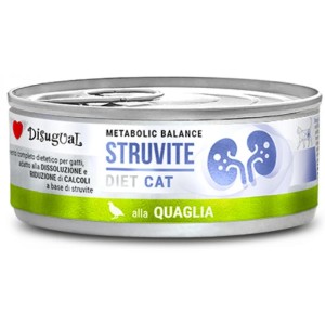 Κλινική Κονσέρβα Γάτας Disugual Diet Cat- Struvite Quail Με Ορτύκι 85gr