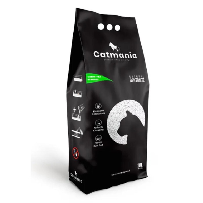 Άμμοι Γάτας - Pellet - Tofu Άμμος Γάτας Catmania Bentonite Green Tea 10L για γάτες