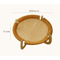 Φωλιές Υπερυψωμένο Μίνιμαλ Κρεβατάκι Από Rattan για γάτες