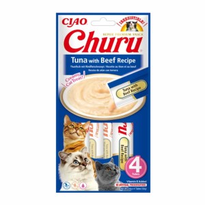 Inaba Churu Cat Κρεμώδης Λιχουδιά Με Τόνο & Βοδινό