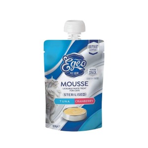 Egeo Cat Moussse Sterilized Tuna,Krill & Cranberry
