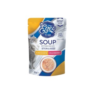 Egeo Cat Soup Sterilized Chicken & Cranberry