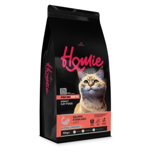 Homie Super Premium Cat Adult Sterilised Salmon Low Grain 12kg