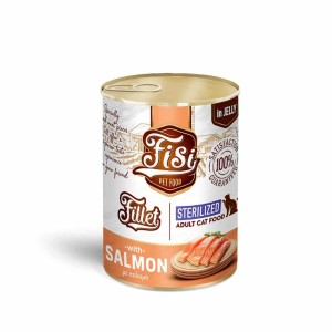 Fisi Fillet Cat Adult Σολομό Σε Ζελέ Sterilized