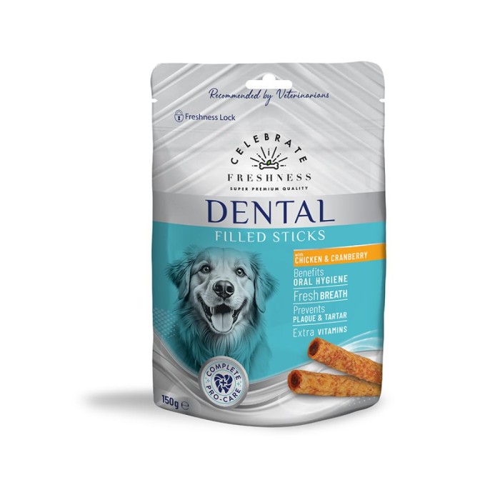 Dental Sticks Celebrate Freshness Dental Filled Sticks Chicken & Cranberry για σκύλους