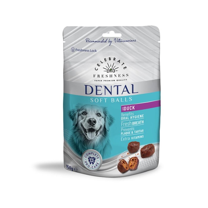 Dental Sticks Celebrate Freshness Dental Soft Balls Duck για σκύλους