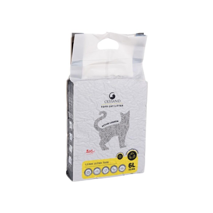 Άμμοι Γάτας - Pellet - Tofu Olysand Tofu Active Carbon 2 x 6LT για γάτες