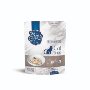 Egeo Cat Sterilized Κοτόπουλο Σε Ζωμό