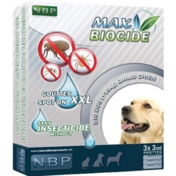 Max Biocide Αντιπαρασιτικές Αμπούλες Σκύλου (3 Τεμ)
