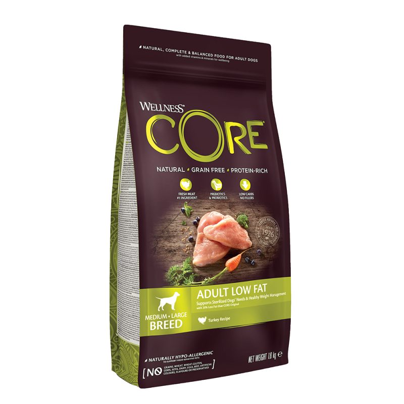 Wellness Core Adult Low Fat Medium-Large Breed Mε Χαμηλά Λιπαρά Γαλοπούλα 1.8kg