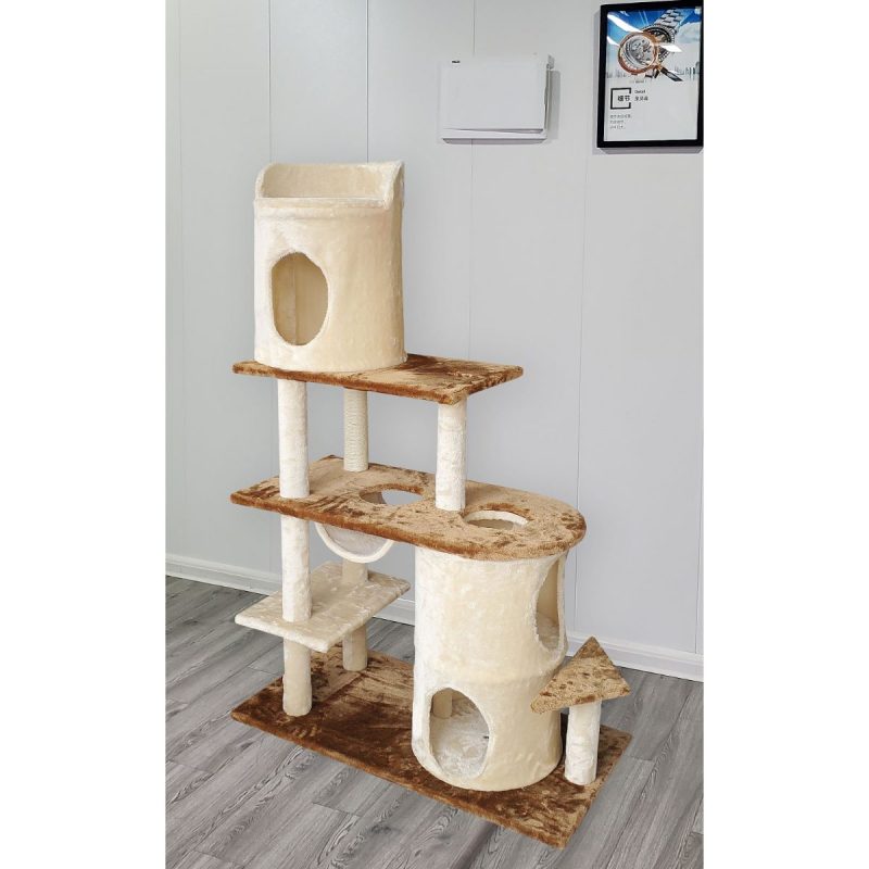 Ονυχοδρόμιο Γάτας 5 Επιπέδων Μπεζ