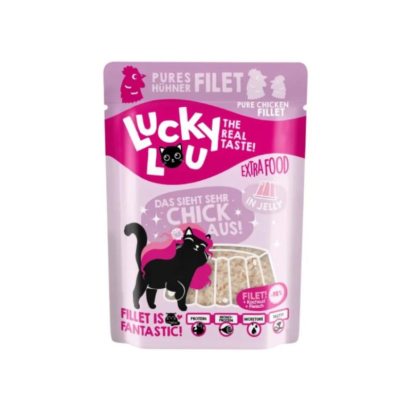 Lucky Lou ExtraFood Jelly Φιλέτο Κοτόπουλου Φακελάκι 70gr