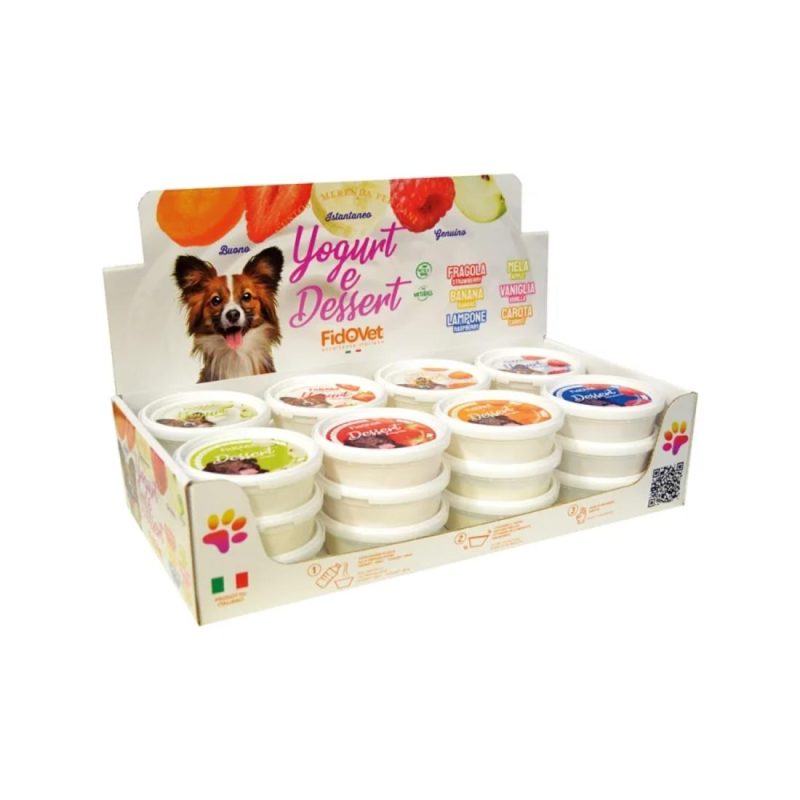 FIDOVET Display με 12 Γιαούρτια & 12 Επιδόρπια Σε 6 Γεύσεις 40gr 1 FIDOVET Display με 12 Γιαούρτια & 12 Επιδόρπια Σε 6 Γεύσεις 40gr