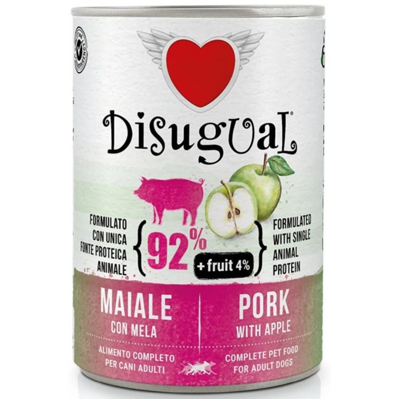 Υγρή Τροφή Σκύλου Disugual Fruit Χοιρινό με Μήλο 400gr