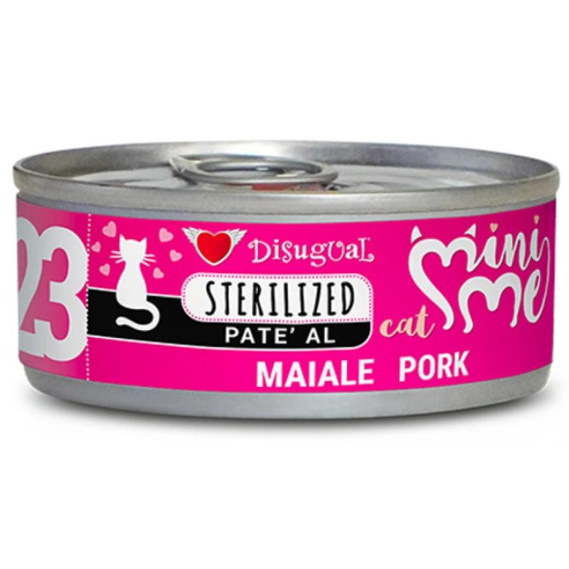 Υγρή Τροφή Disugual Mini Me Cat - Sterilized 23 Pate Με Χοιρινό 85gr