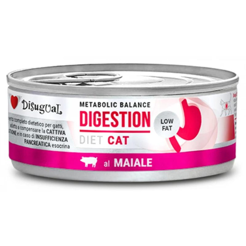 Κλινική Κονσέρβα Γάτας Disugual Diet Cat- Digestion Με Χοιρινό 85gr