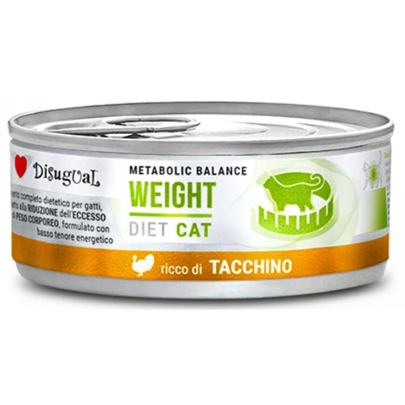 Κλινική Κονσέρβα Γάτας Disugual Diet Cat- Weight Με Γαλοπούλα 85gr