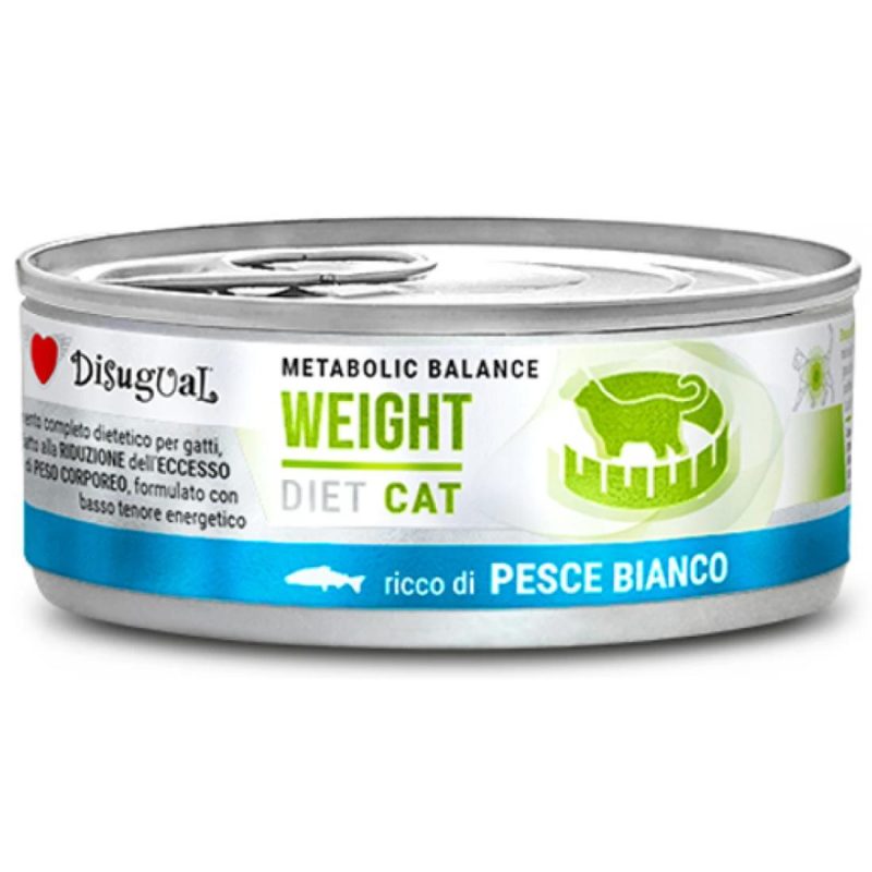 Κλινική Κονσέρβα Γάτας Disugual Diet Cat- Weight White Fish Με Γαλοπούλα 85gr