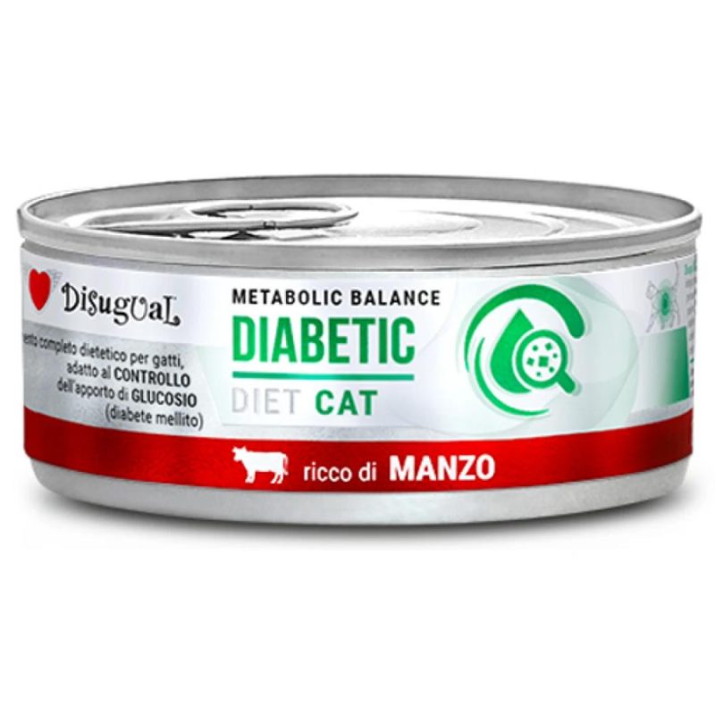 Κλινική Κονσέρβα Γάτας Disugual Diet Cat-Diabetic Με Βοδινό 85gr