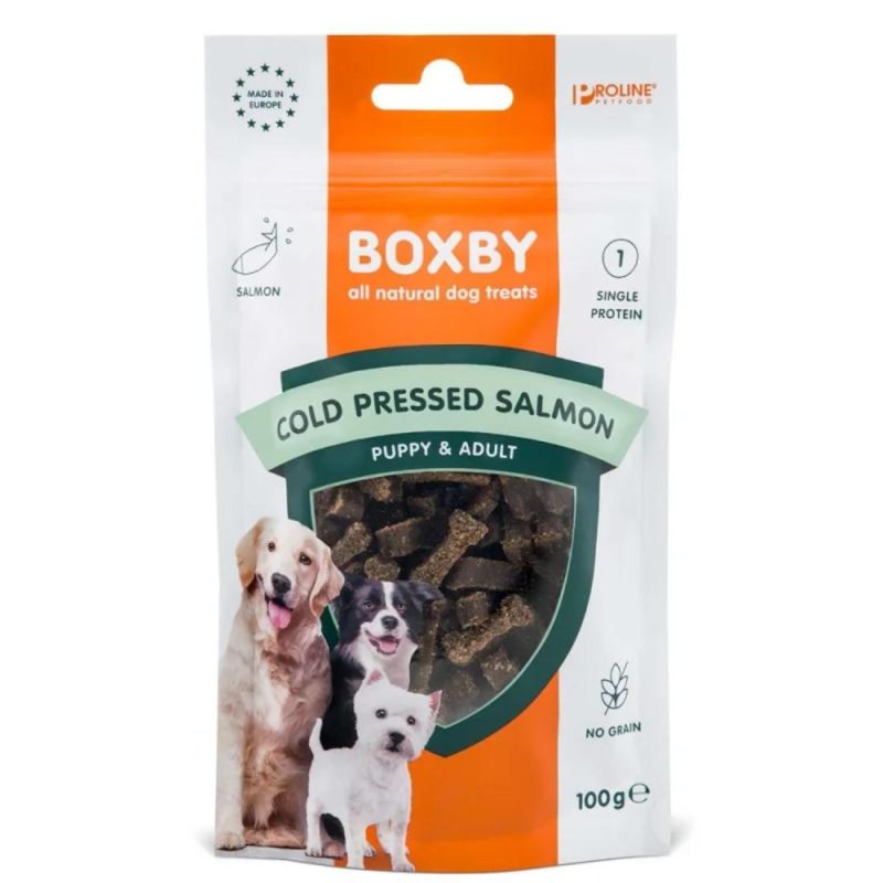 Λιχουδιές Boxby Puppy-Adult Cold Pressed Με Σολομό100gr