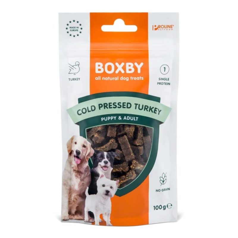 Λιχουδιές Boxby Puppy-Adult Cold Pressed Με Γαλοπούλα 100gr