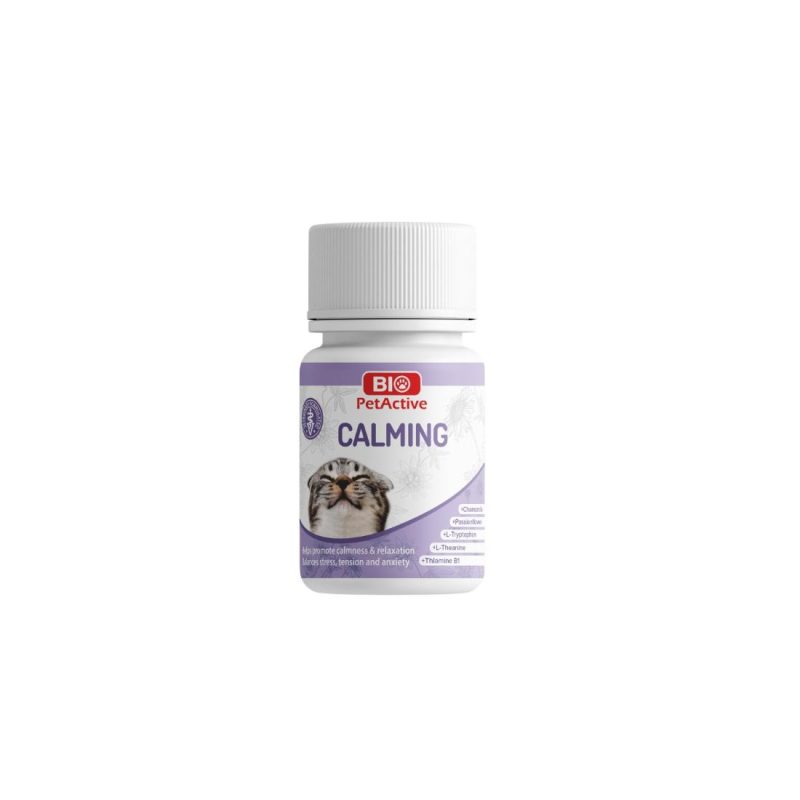 Bio Pet Active Calming For Cats 60 Δισκία Κατά του Άγχους