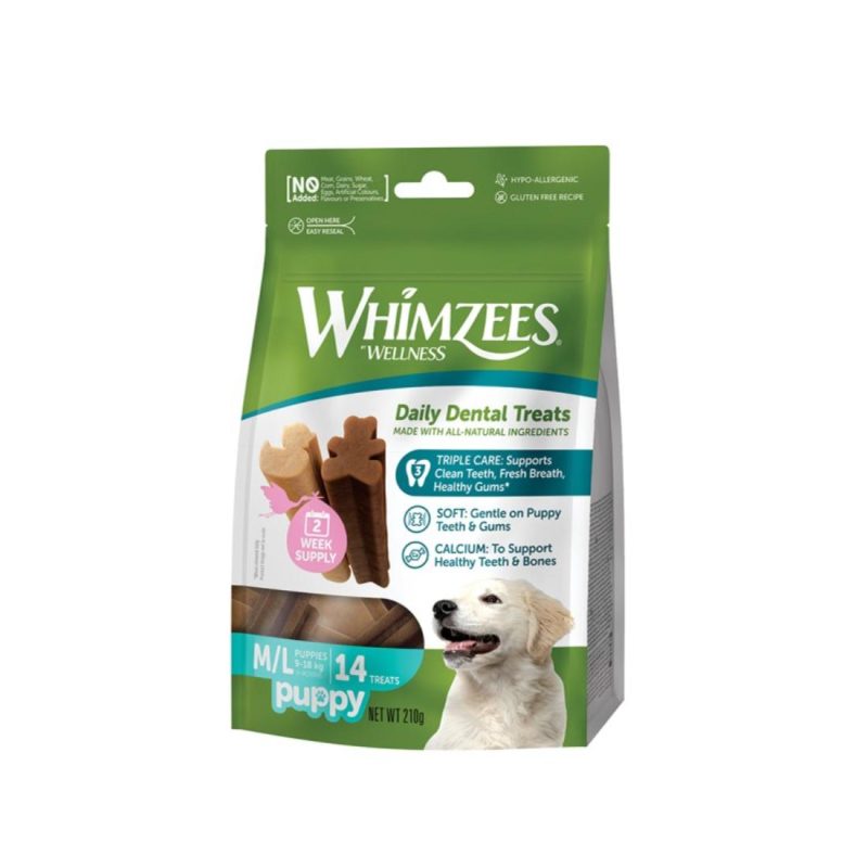 Λιχουδιές Whimzees Puppy Medium / Large 14τμχ