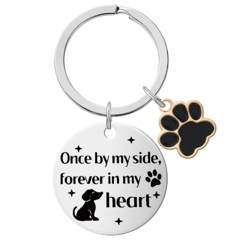 Μπρελόκ Από Ανοξείδωτο Ατσάλι Με Σχέδιο Σκύλου & Πατούσα 1 Μπρελόκ Από Ανοξείδωτο Ατσάλι Με Σχέδιο Σκύλου & Πατούσα