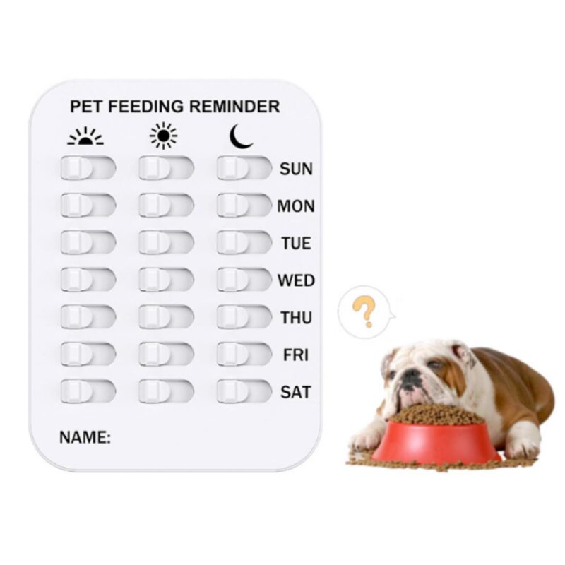 Εβδομαδιαίος Πίνακας Ταίσματος Κατοικιδίου